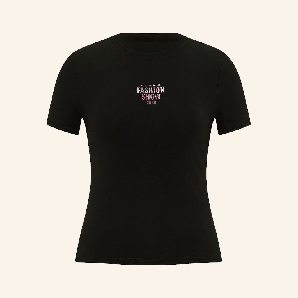 Victoria Secret Fashion Show 2026 Merch VSFS Black Baby Tee Gifts For Daughter
