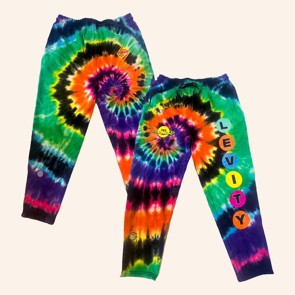 Levity Merch 2026 Blast Your Brain Tie Dye Sweatpants Gift Ideas For Music Lovers