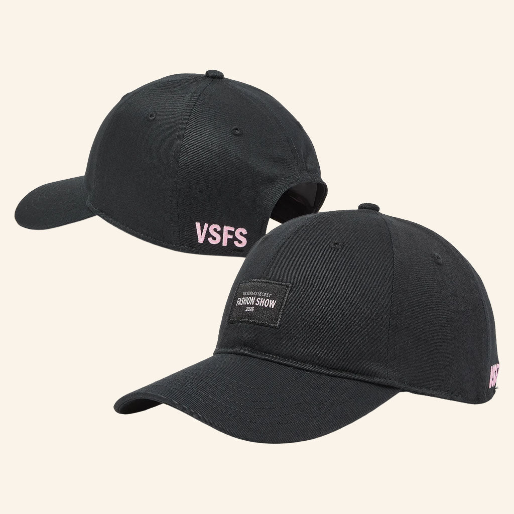 Victoria Secret Fashion Show 2026 Merch VSFS Baseball Cap Black Embroidered Gifts For Her