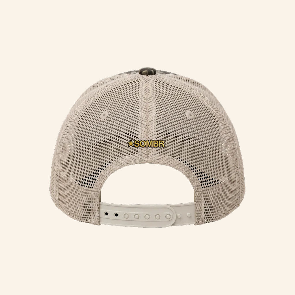 Sombr Merch 2026 somBaddie Camo Trucker Hat Embroidered Presents For Brother