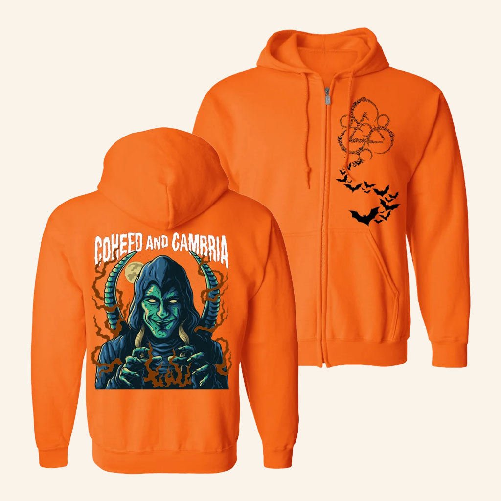 Coheed And Cambria Merch 2026 Wilhelm Ryan Zip Hoodie Halloween Gifts For Fans