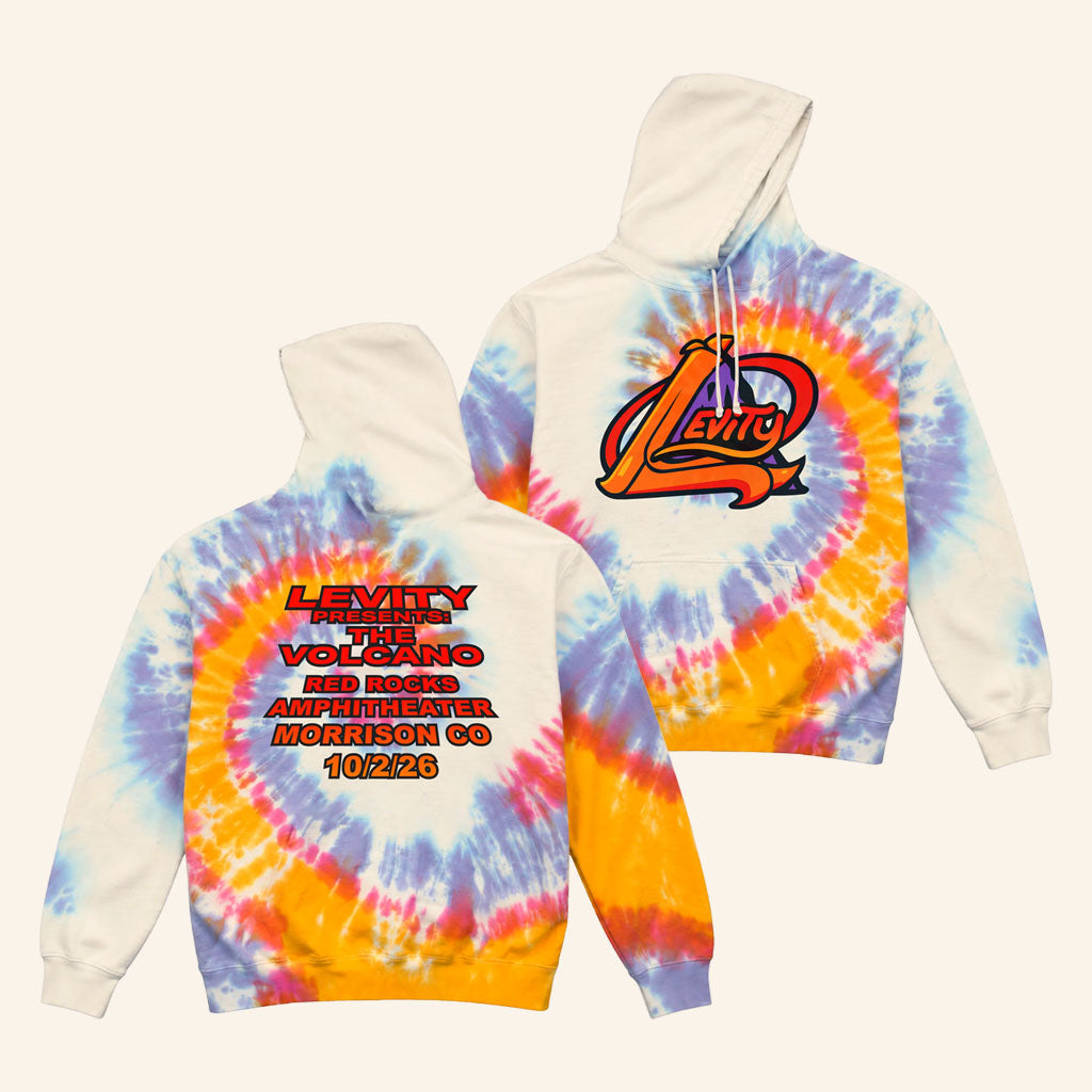 Levity Merch 2026 Levity Red Rocks Volcano Event Hoodie Gifts For Music Nerds