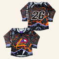 Levity Merch 2026 Levity Red Rocks Volcano Hockey Jersey Night Edition Jersey Gift For Fans