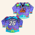Levity Merch 2026 Levity Red Rocks Volcano Hockey Jersey Day Edition Jersey EDM Lover Gifts