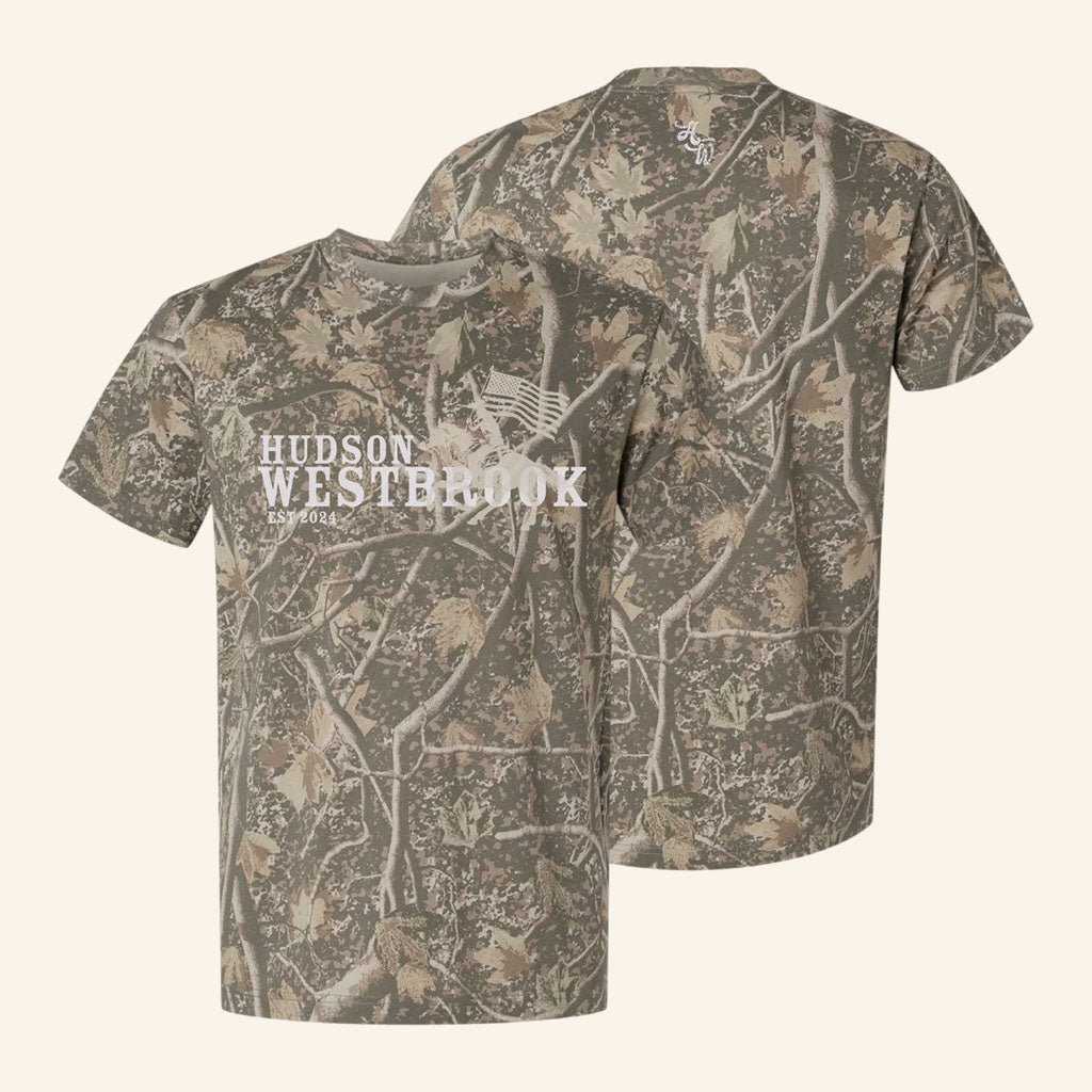 Hudson Westbrook Merch 2026 American Rider Camo T-Shirt Music Related Gifts For Guys