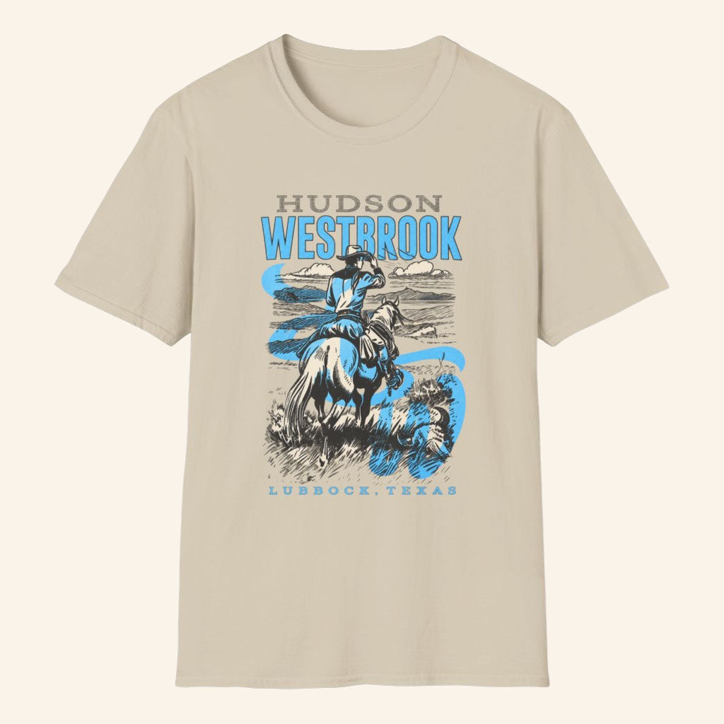 Hudson Westbrook Merch 2026 Rodeo Cowboy T-Shirt Lubbock Texas Western Graphic Tee Fan Gifts