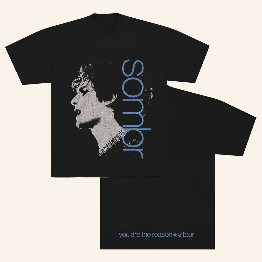 Sombr Merch 2026 You Are The Reason Tour T-Shirt Birthday Gifts For Music Lovers