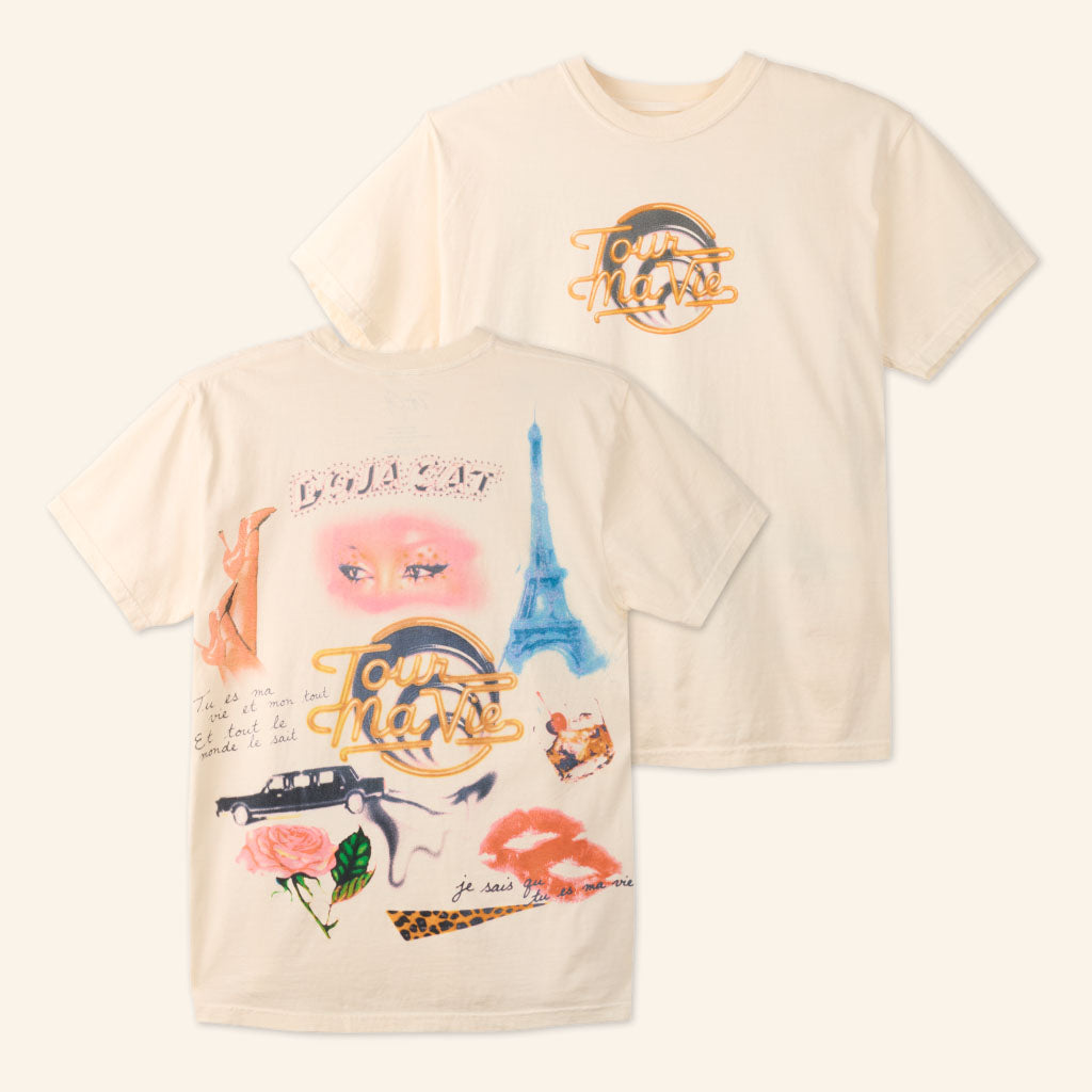 Doja Cat Merch 2026 Tour Ma Vie Airbrush T-Shirt Gifts For Music Fans
