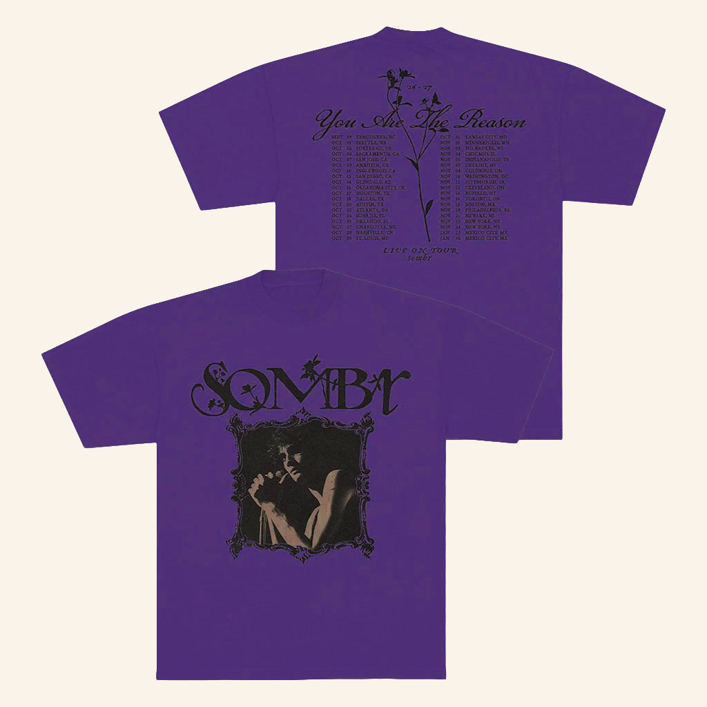 Sombr Merch 2026 You Are The Reason Dateback Tour T-Shirt Presents For Music Lovers
