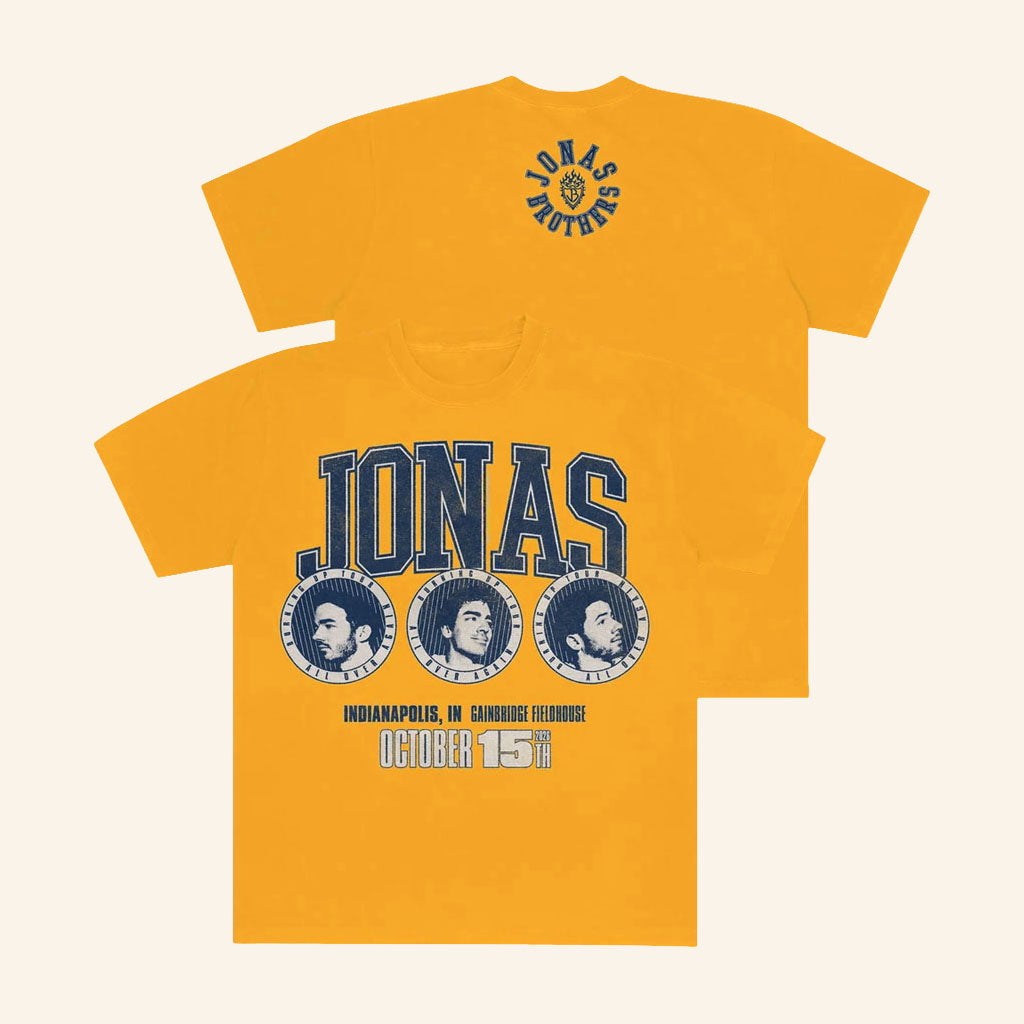 Jonas Brothers Merch Burning Up All Over Again Indianapolis IN City T-Shirt Music Nerds Gifts