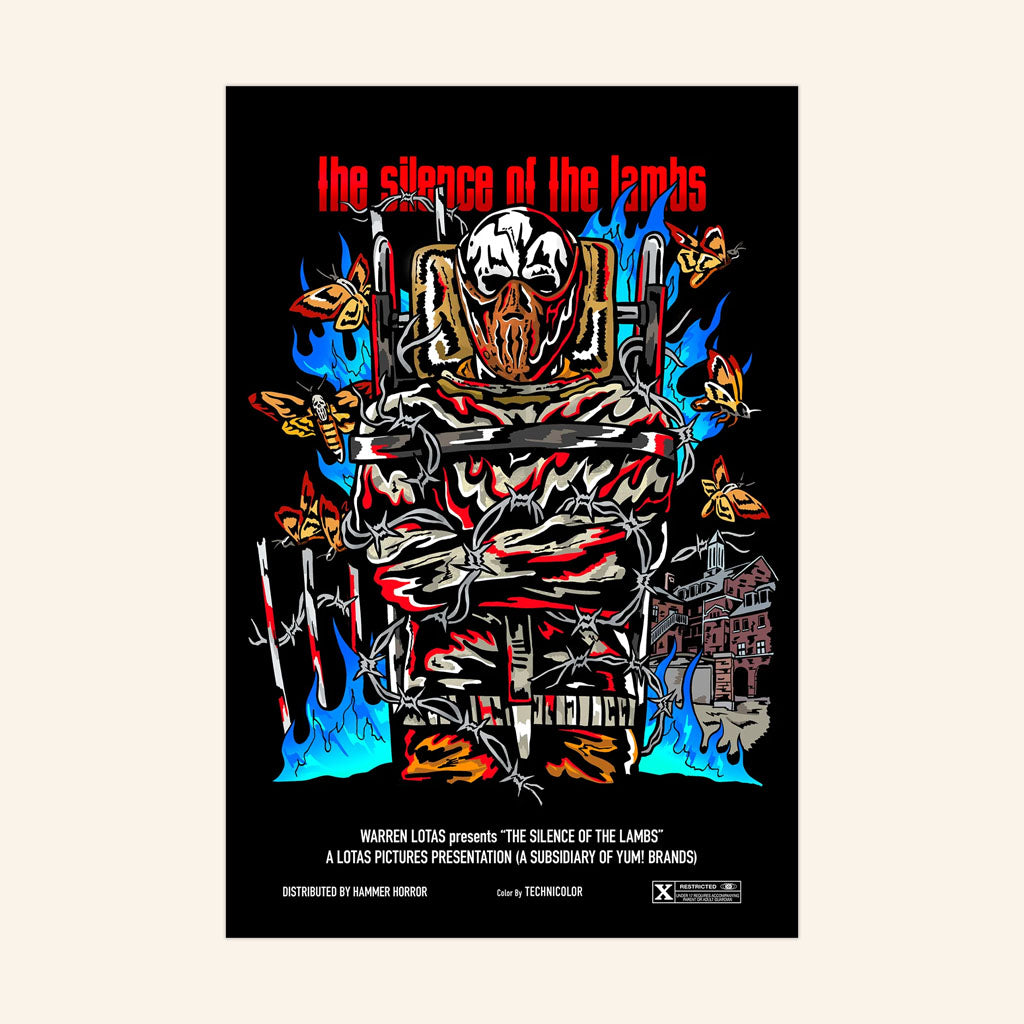 Warren Lotas Merch 2026 Cannibal Poster Black The Silence Of The Lambs Poster Wall Art Decor