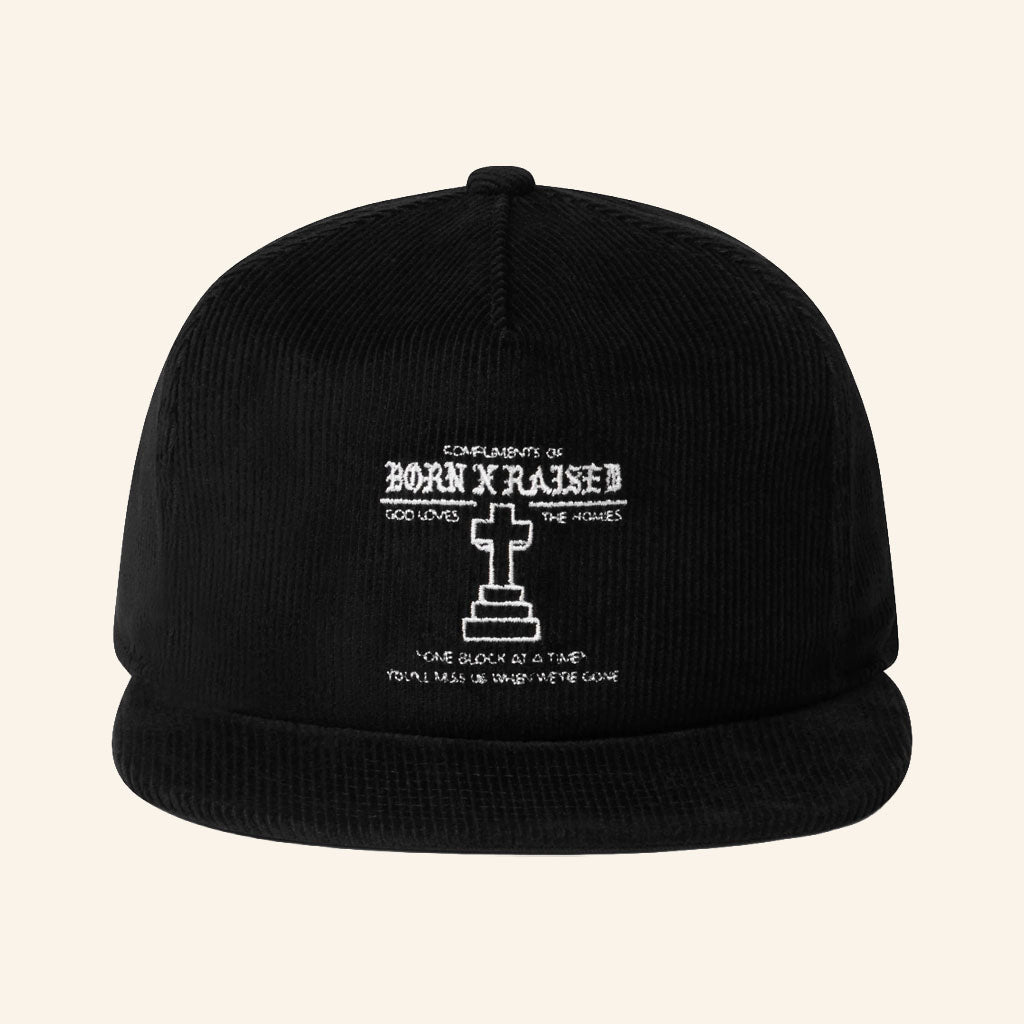 Born X Raised Merch 2026 Compliments Of BXR Snapback Hat Black Gift For Brothers