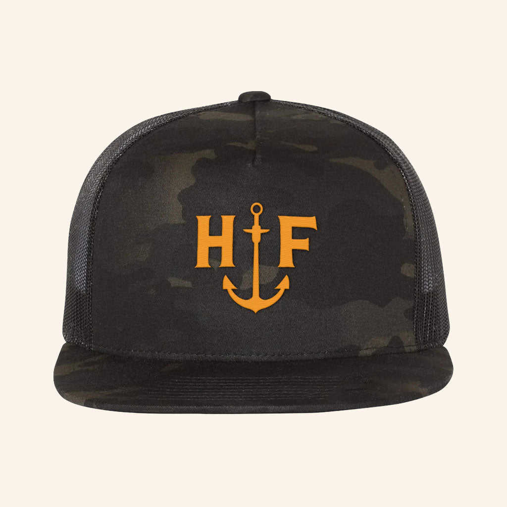 Home Free Music Merch 2026 HF Anchor Trucker Snapback Hat Camo Music Related Gift Ideas