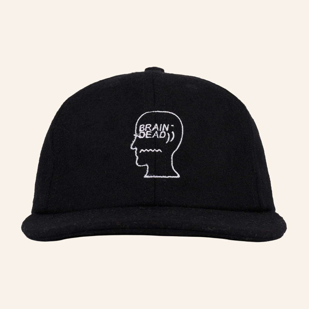 Brain Dead Merch 2026 Logohead Embroidered Hat Black Unique Gifts For Husband
