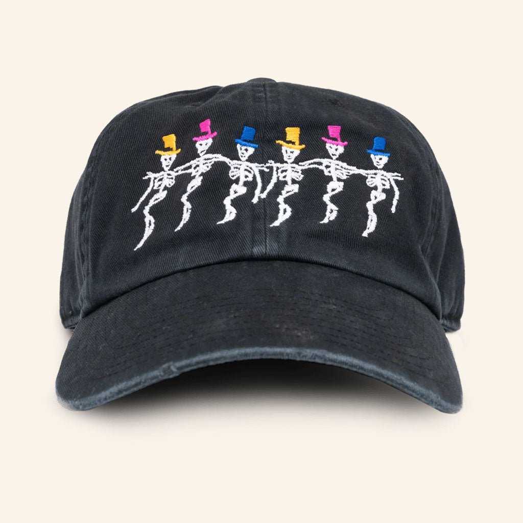 Online Ceramics Merch 2026 Dancing Skeletons Hat Embroidered Gift Ideas For Halloween
