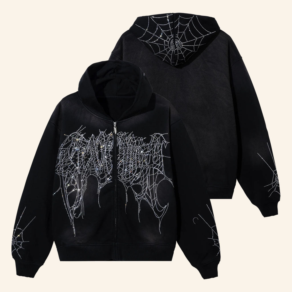 Revenge Merch 2026 Arachnid Zip Hoodie Halloween Gifts Ideas For Friends