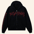 Revenge Merch 2026 Lightning Logo Zip Hoodie Black Best Gifts For Boyfriend