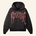 Revenge Merch 2026 Spinal Arch Logo Zip Hoodie Present Ideas For Halloween