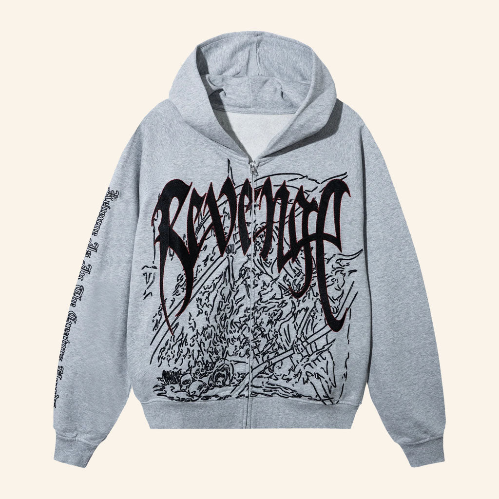 Revenge Merch 2026 Doom Zip Hoodie Unique Gifts Ideas For Friends