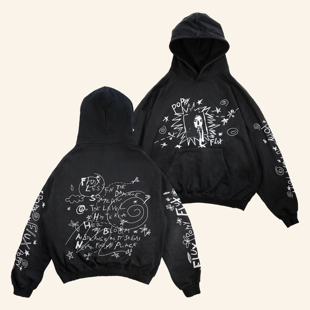 Poppy Merch 2026 Flux Hoodie Poppy Hoodie Good Gifts For Music Lovers
