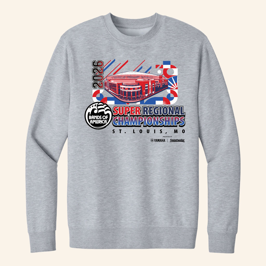 Bands Of America Merch BOA 2026 Super Regional St Louis MO Sweatshirt Music Related Gifts