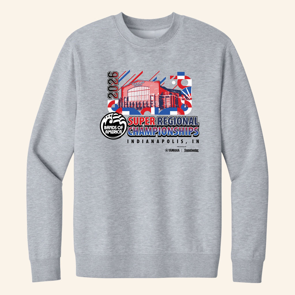 Bands Of America Merch BOA 2026 Super Regional Indianapolis IN Sweatshirt Fan Apparel