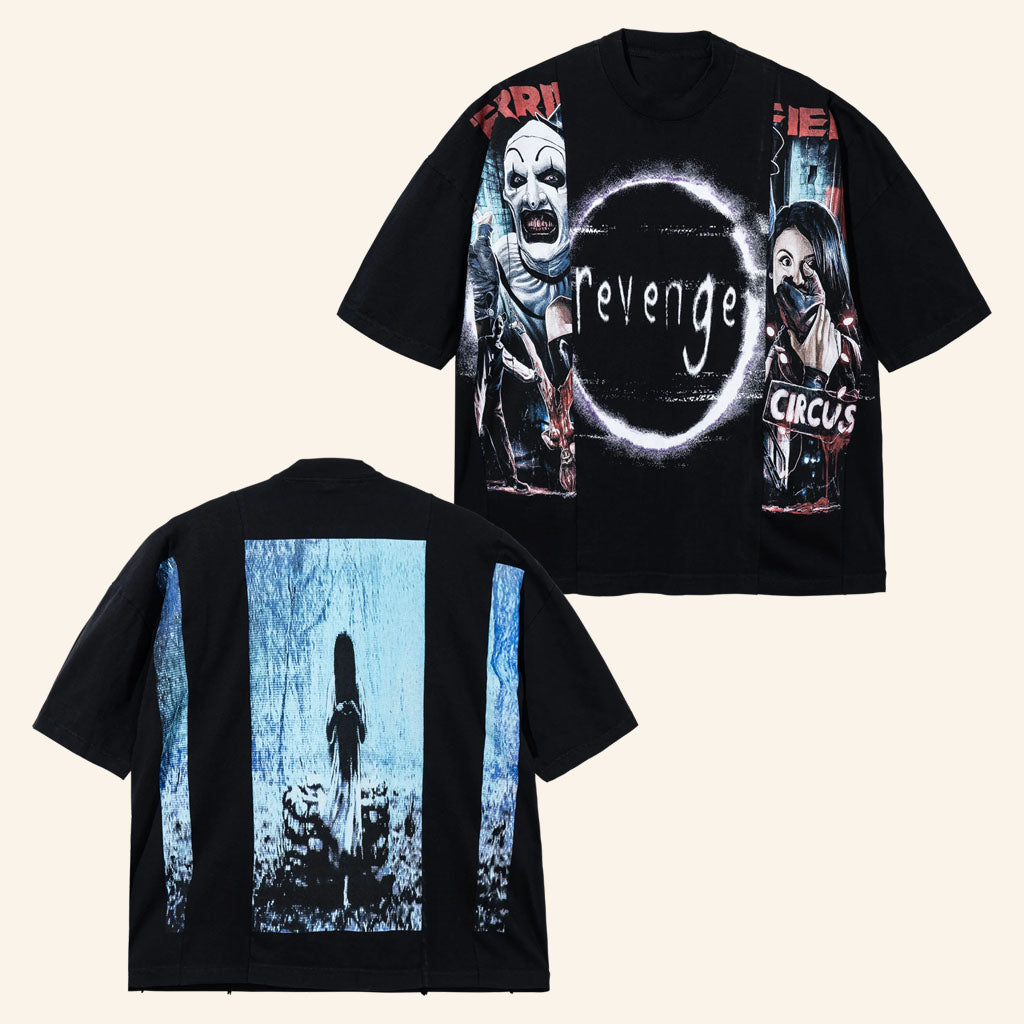 Revenge Merch 2026 Terrified T-Shirt Halloween Clothing Gift For Horror Lovers