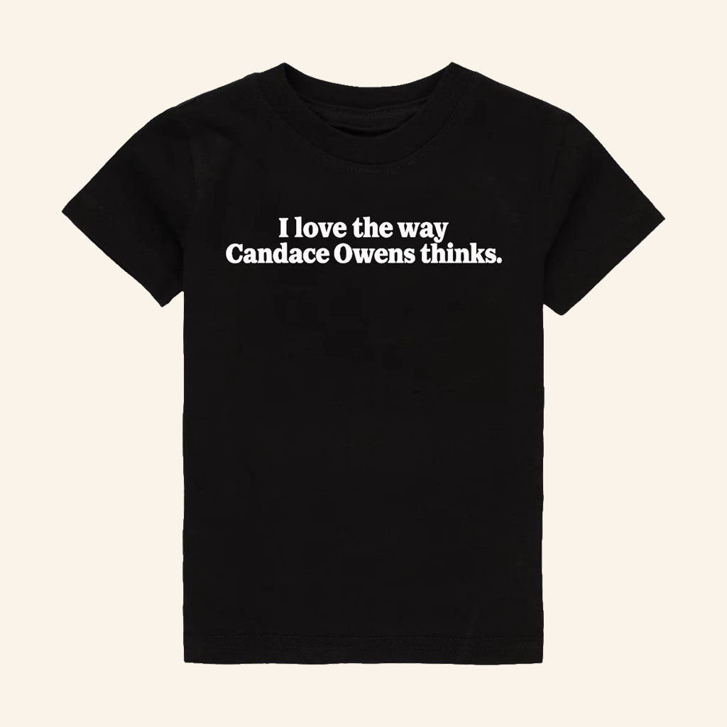 Candace Owens Merch 2026 I Love The Way Candace Owens Thinks Conservative Shirt Fans Gifts