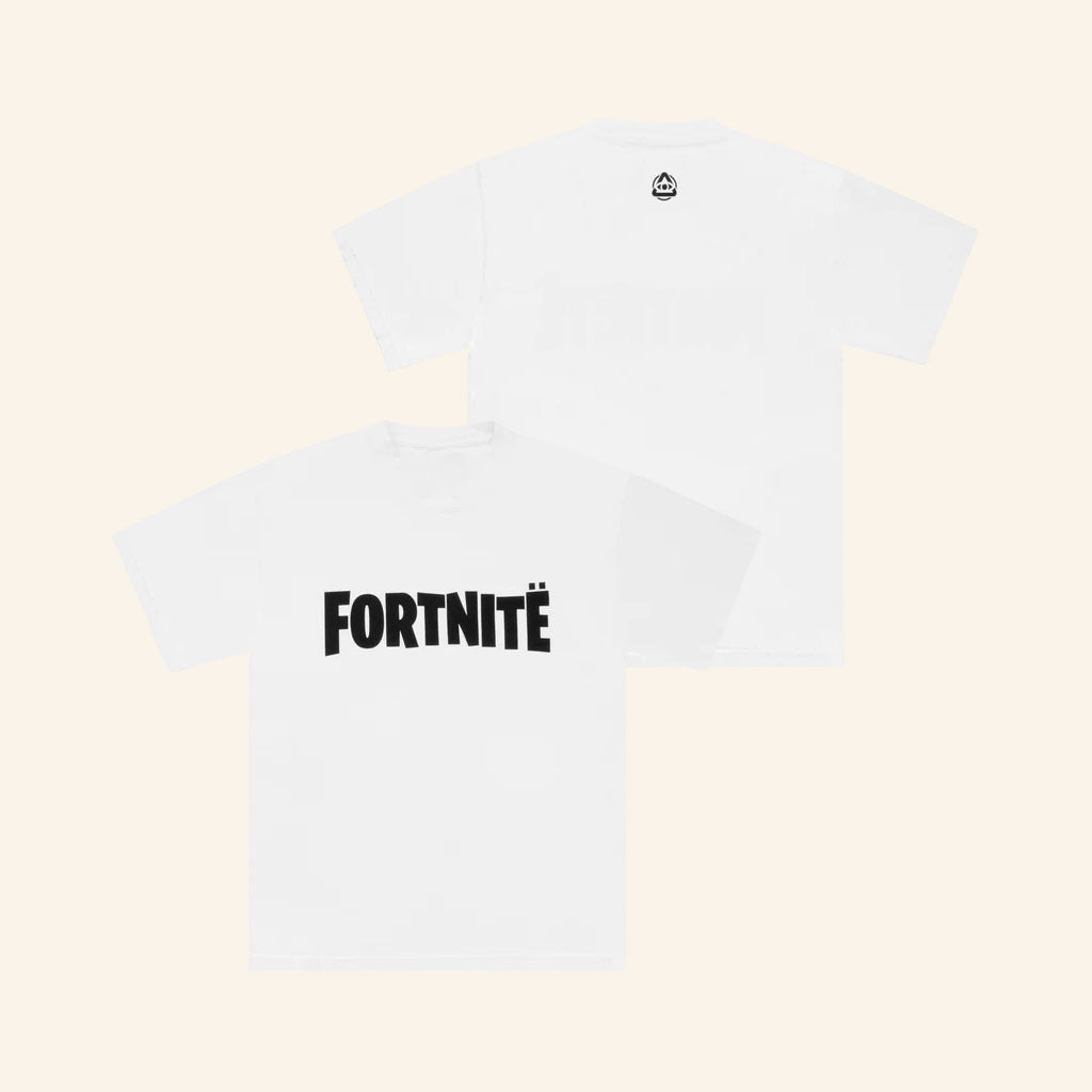 Yeat x Fortnite Merch 2026 Fortnite Logo White T-Shirt Gifts For Game Lovers