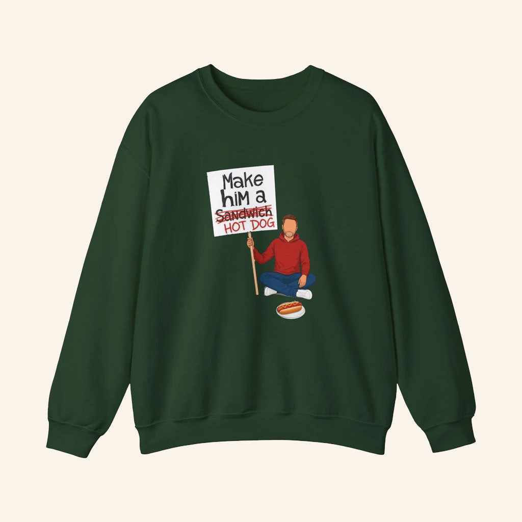 Candace Owens Merch 2026 Make Him A Hot Dog Sweatshirt Funny Crewneck Gifts For Podcast Fans