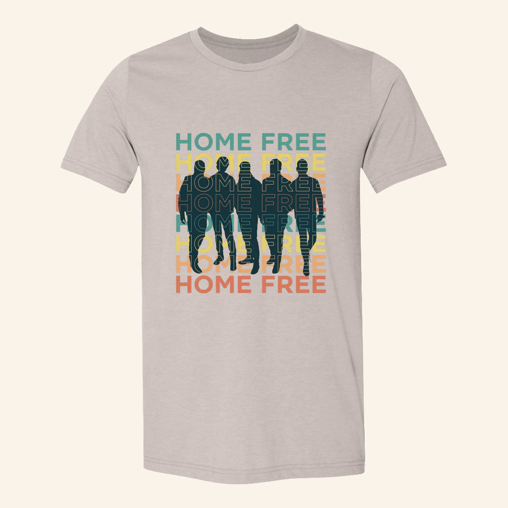 Home Free Music Merch 2026 Silhouette T-Shirt Present Ideas For Music Lovers