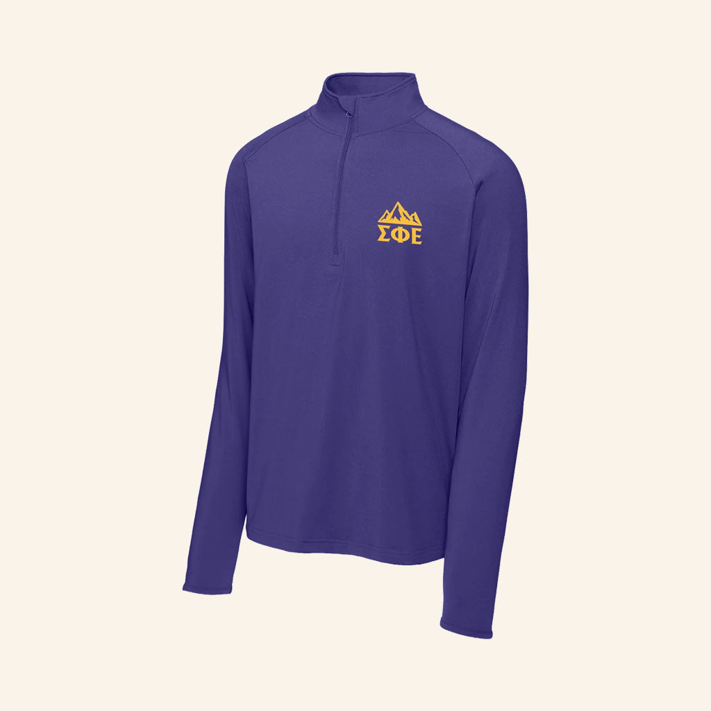 Sigma Phi Epsilon Merch 2026 SigEp Outdoors Quarter Zip Shirt Gift For College Alumni