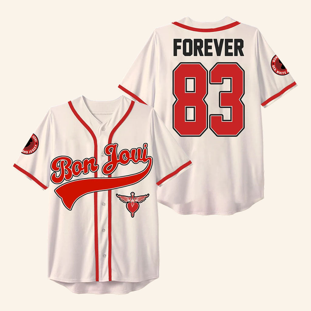 Bon Jovi Merch 2026 Forever Tour Baseball Jersey Presents For Rock Music Lovers '