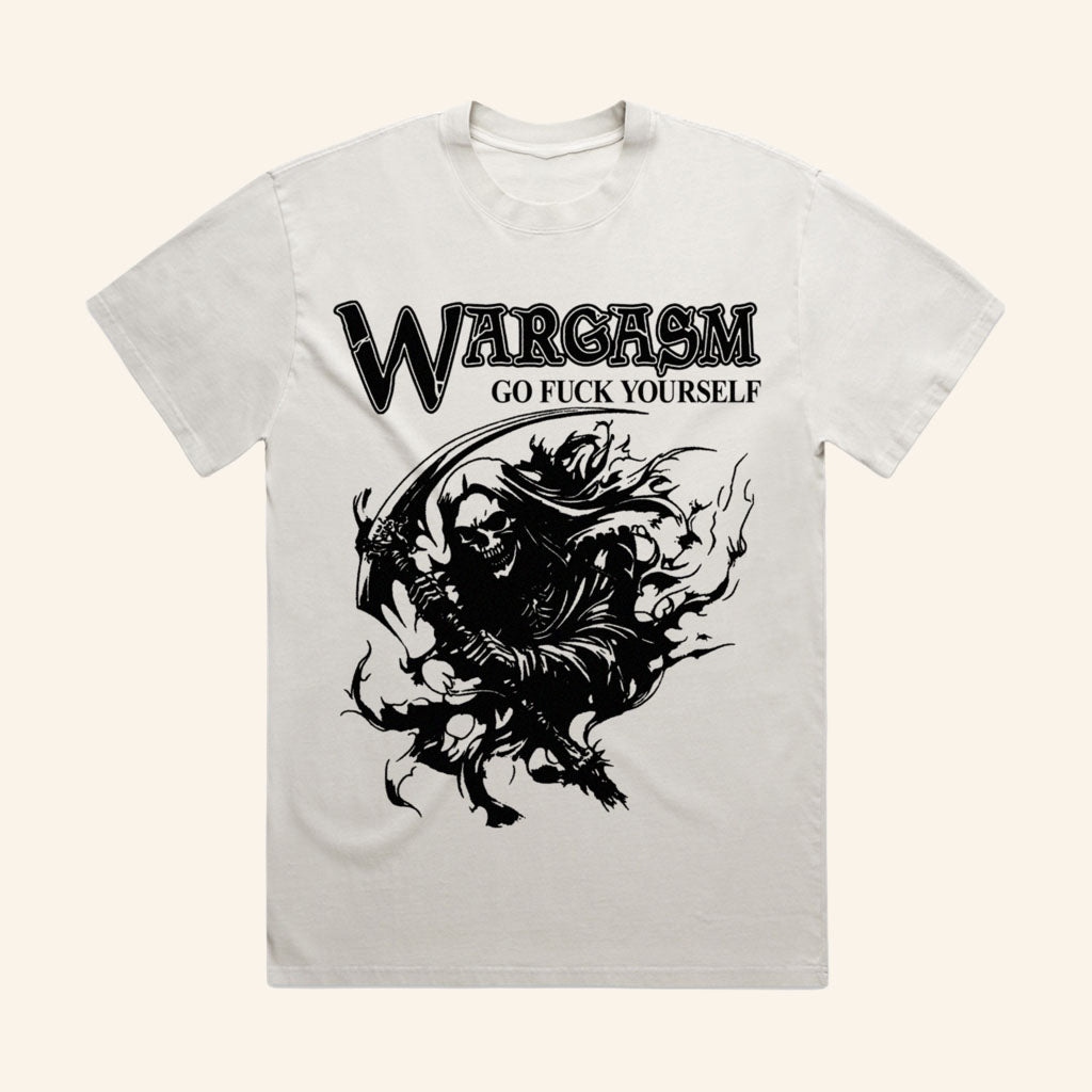Wargasm Merch Angry Things For Sad People T-Shirt Reaper Wargasm Go Fck Yourself Shirt BFF Gift