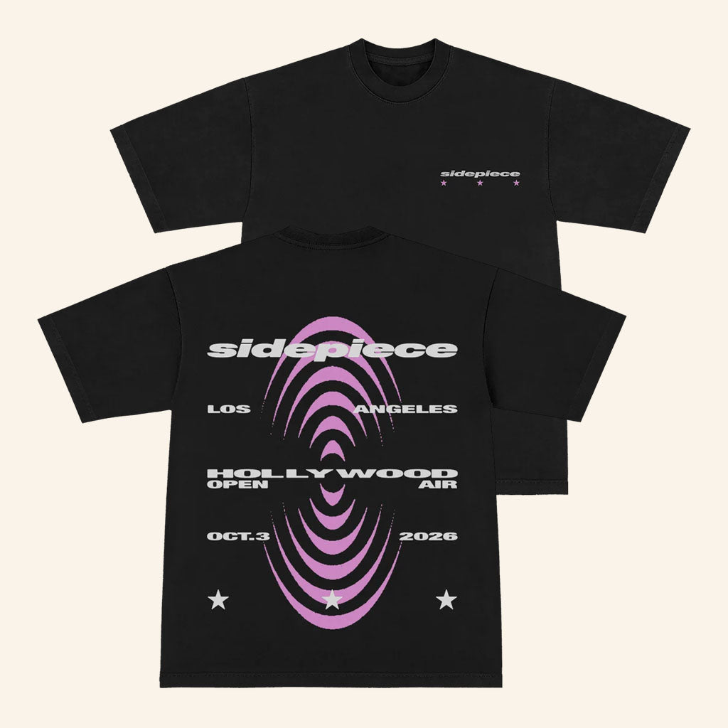 Sidepiece Merch 2026 Open Air LA T-Shirt Cool Gifts For Music Lovers