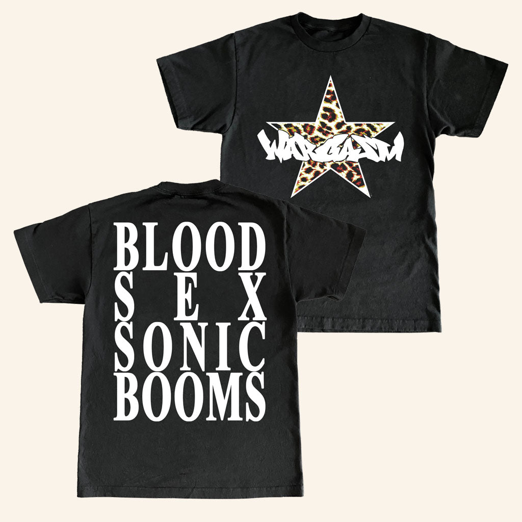 Wargasm Merch Angry Things For Sad People T-Shirt The Stars Blood Sex Sonic Booms Shirt Black
