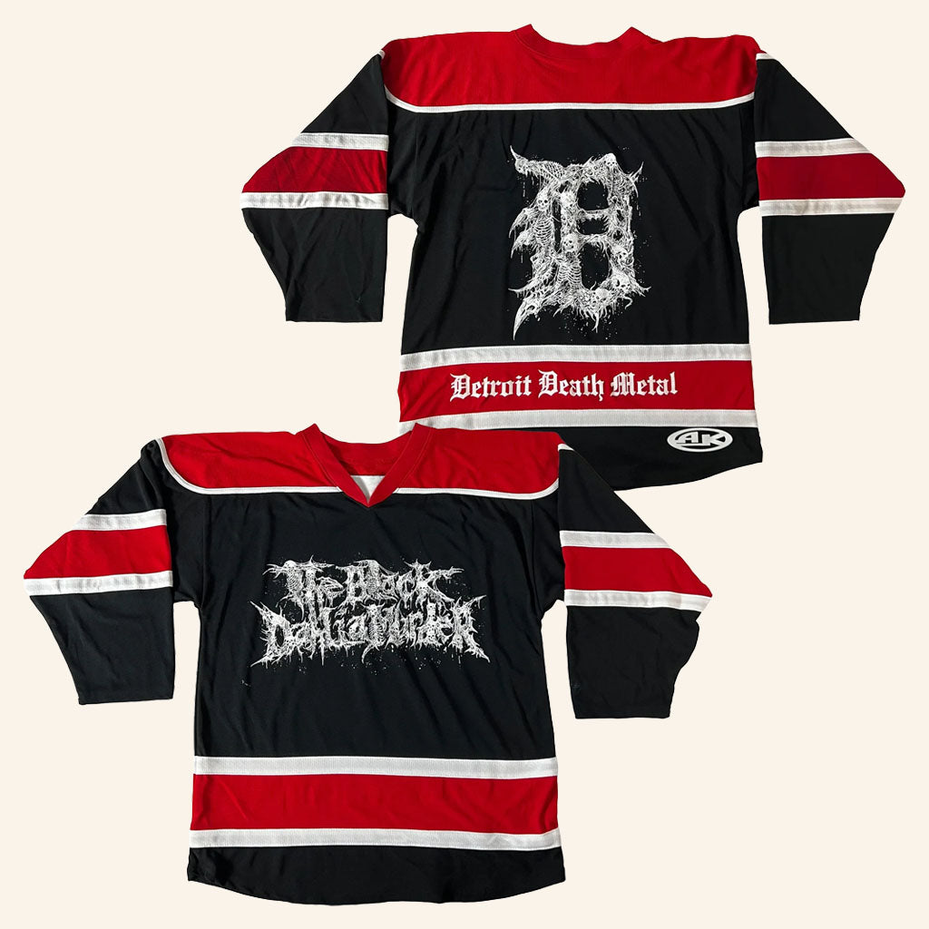 Night Shift Merch 2026 The Black Dahlia Murder Detroit Hockey Jersey Gift For Metal Fans