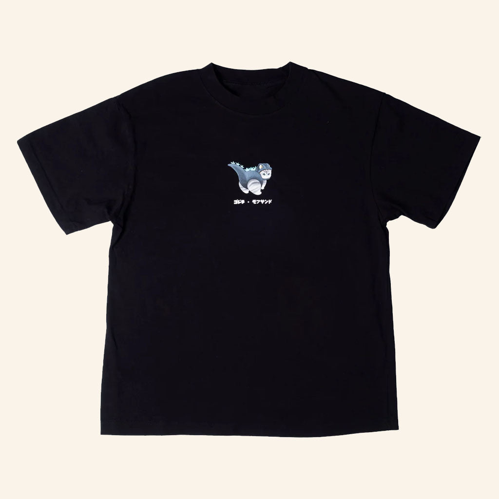 Godzilla Merch 2026 Godzilla Mofusand Black T-Shirt Gift For Japanese Cinema Lovers