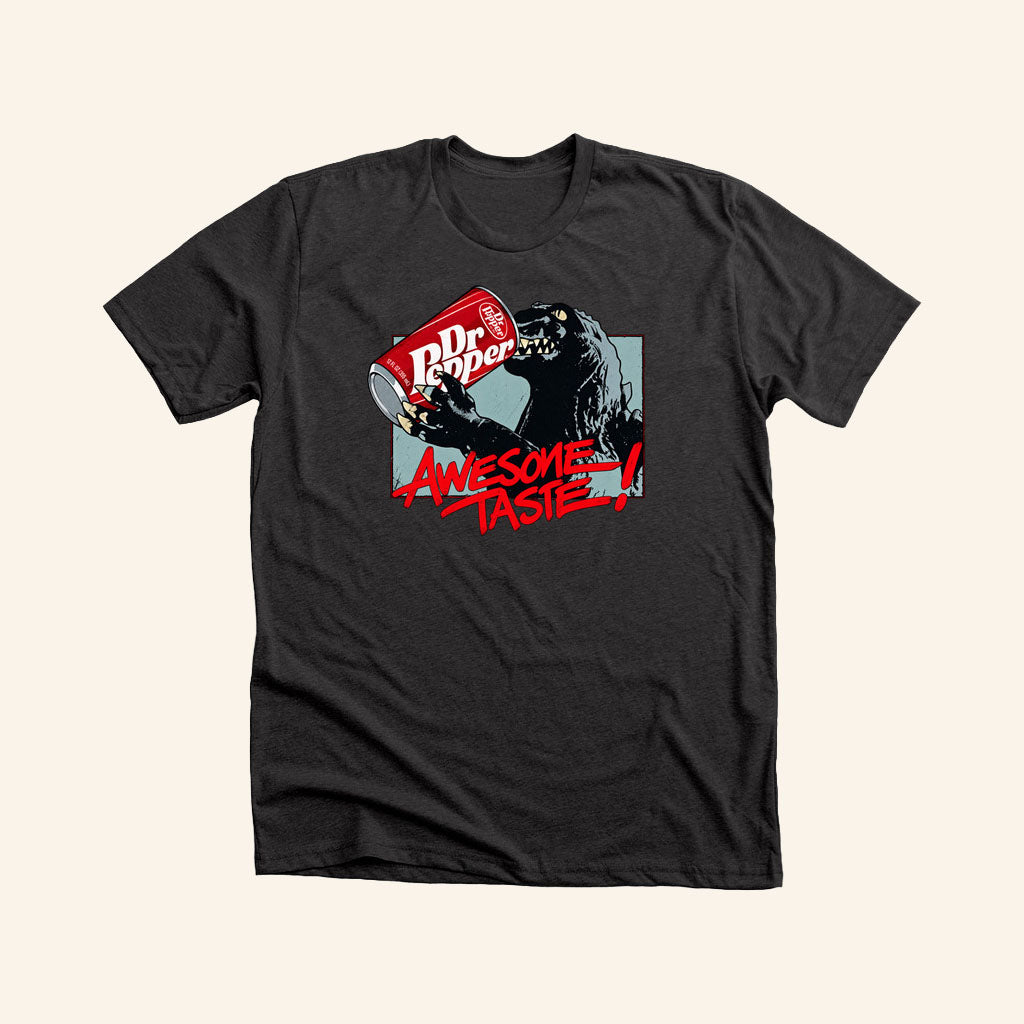 Godzilla Merch 2026 Godzilla X Dr Pepper Awesome Taste T-Shirt Present For Soda Lovers