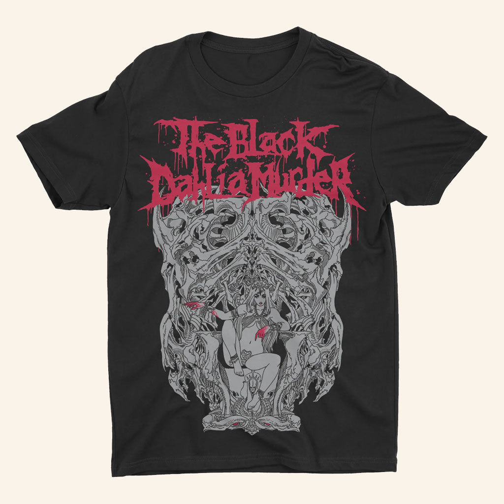Night Shift Merch 2026 The Black Dahlia Murder Bone Throne T-Shirt Present For Band Fans