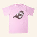 Godzilla Merch 2026 Godzilla Mofusand Skreeonk T-Shirt Cute Gifts For Sisters