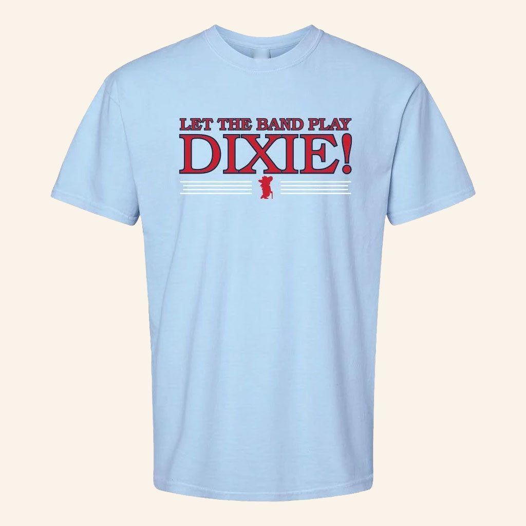 Old Row Merch 2026 Let The Band Play Dixie T-Shirt Ole Miss Rebels Merch Gift For Brothers