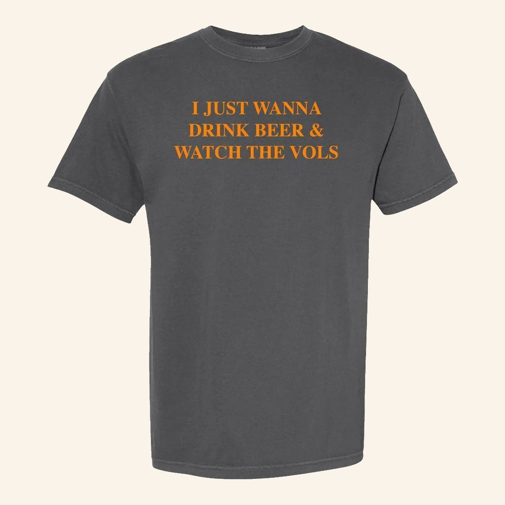 Old Row Merch 2026 Just Wanna Drink Knoxville T-Shirt Watch The Vols Tee College Football Gifts