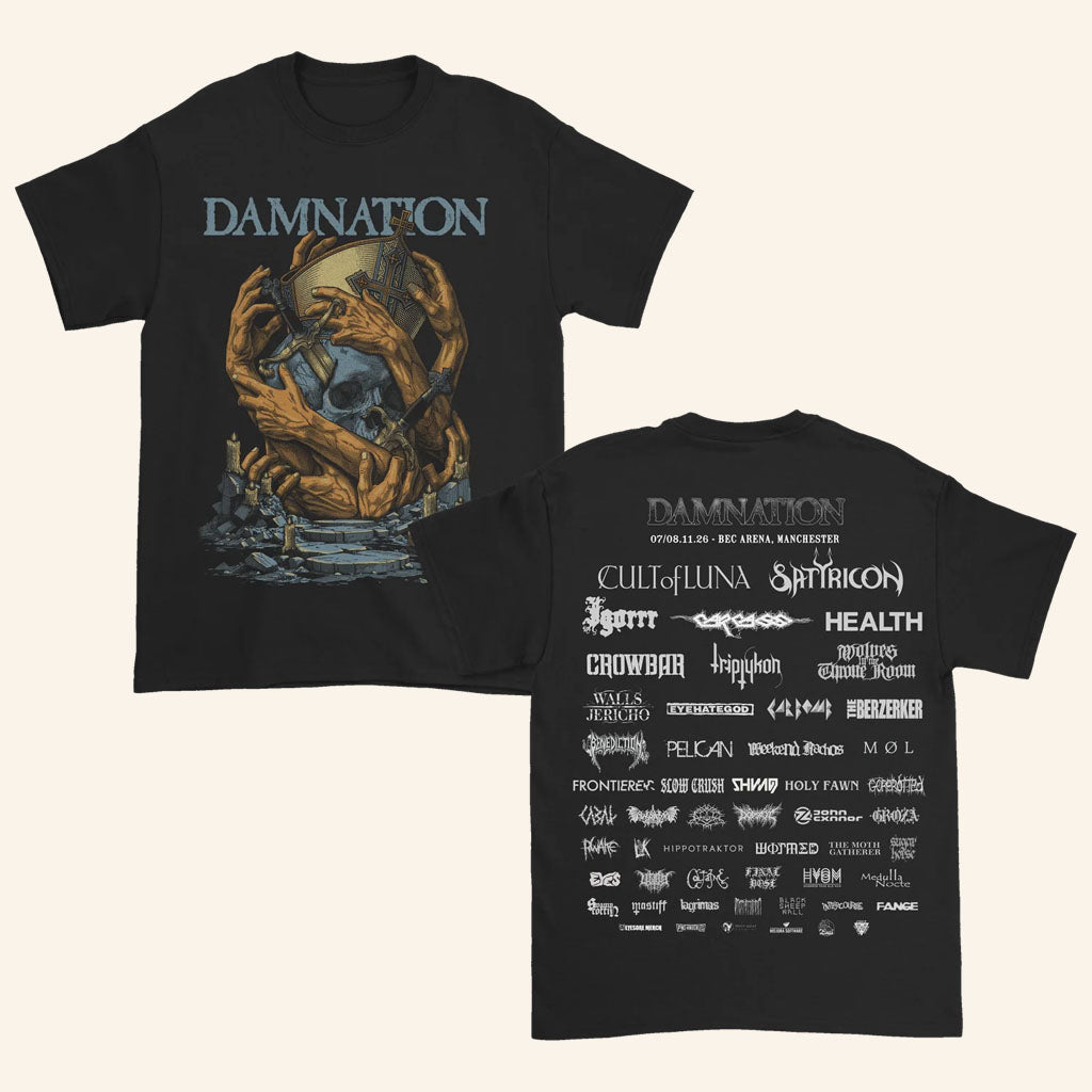 Damnation Festival Merch 2026 The Bishop T-Shirt Gifts For Music Festival Lovers