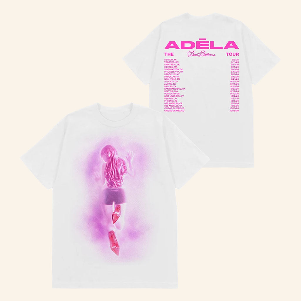 Adela Merch 2026 Red Bottoms Dateback T-Shirt Adela Tour Merch Gift For Music Lovers