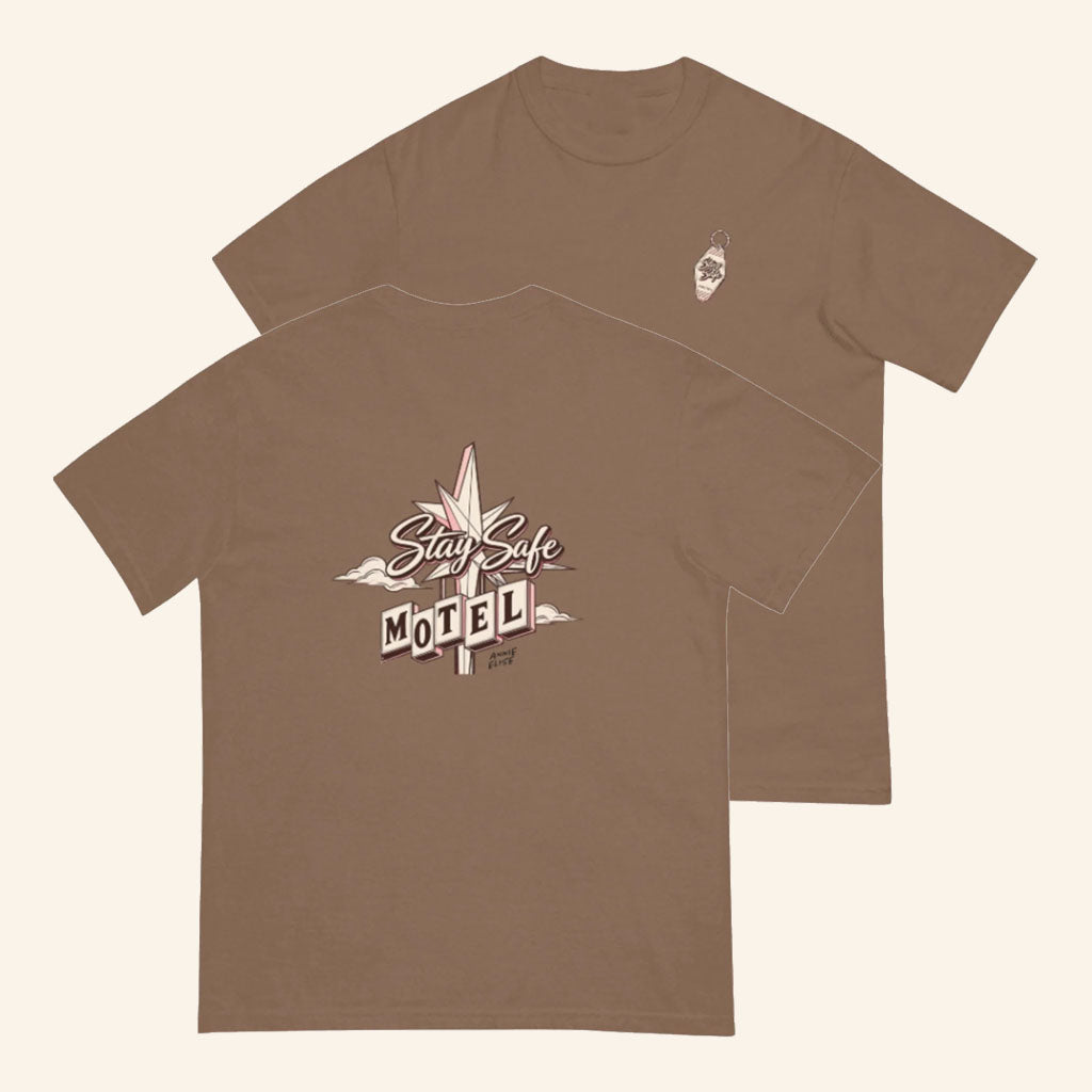 Annie Elise Merch 2026 Stay Safe Motel T-Shirt Birthday Presents For BFF