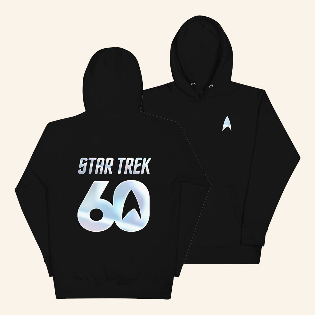 Star Trek Merch 2026 Star Trek Hoodie 60th Anniversary Logo Hooded Sweatshirt Sci Fi Fan Gifts