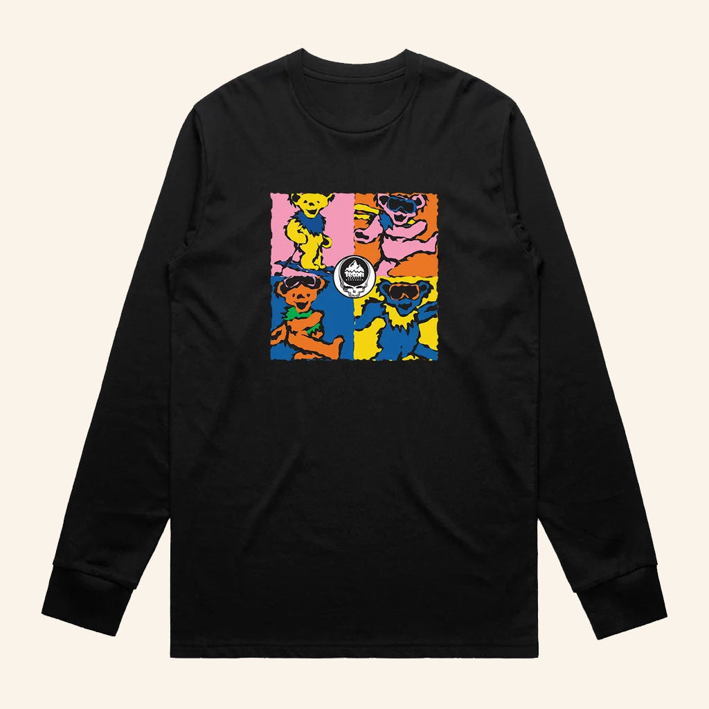 Grateful Dead X TGR Merch 2026 TGR x Grateful Dead Poster Bears Long Sleeve T-Shirt Fan Gifts