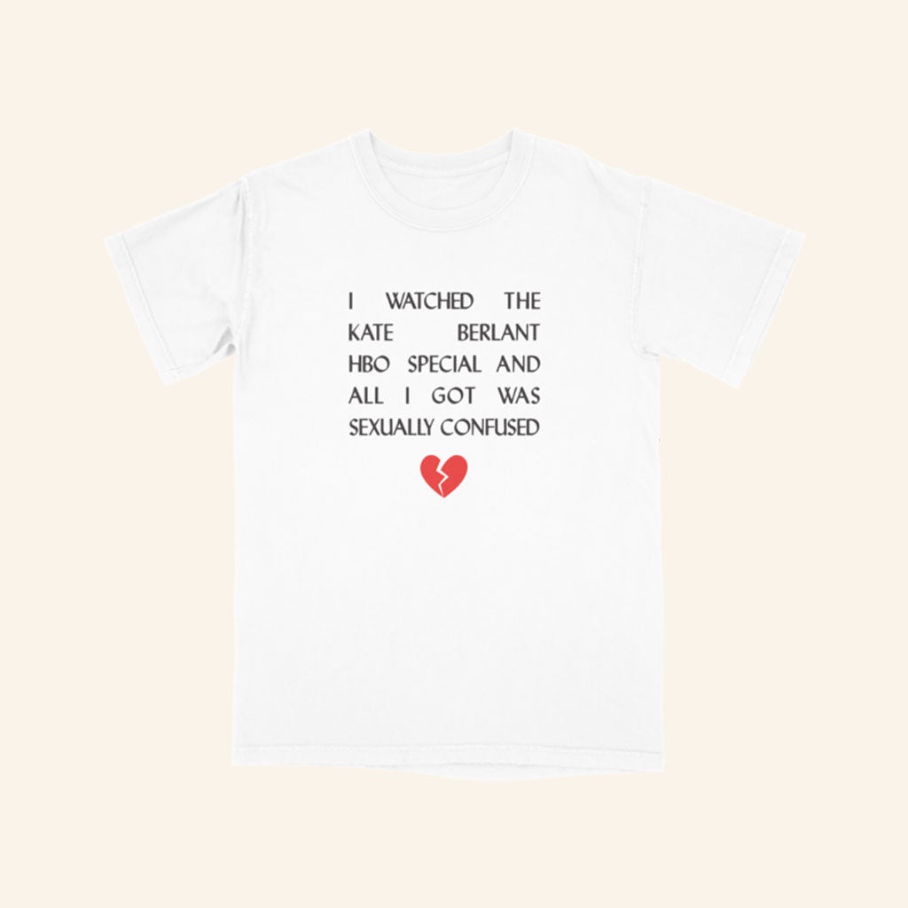 Kate Berlant Merch 2026 Sexually Confused T-Shirt White Gift For Comedian Fans