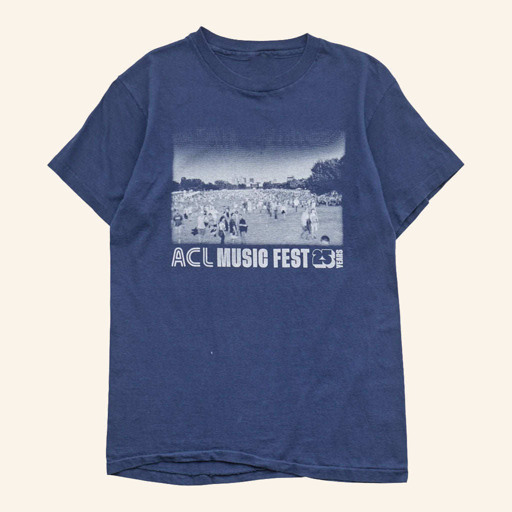 ACL Music Festival Merch 2026 Springy X ACL Fest Skyline T-Shirt Navy Gifts For Concert Goers